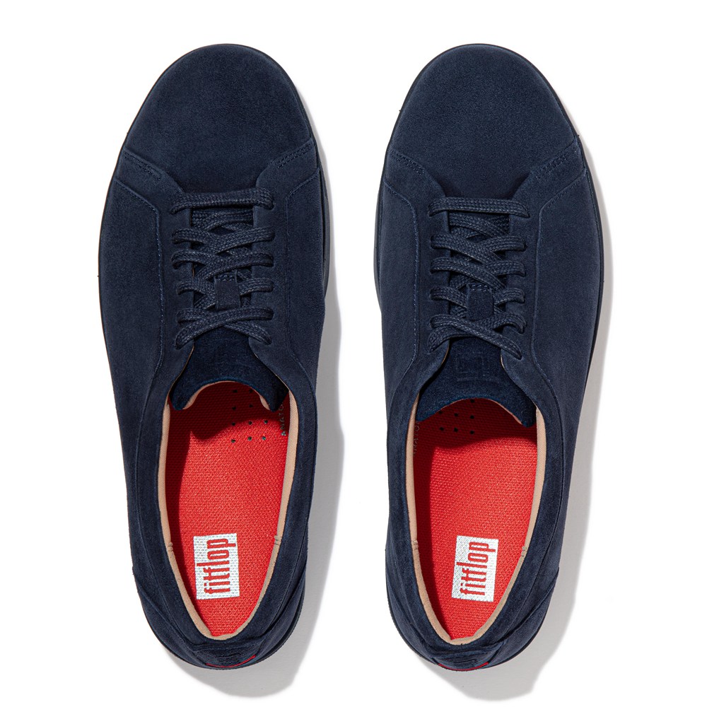 Fitflop Womens Sneakers - Rally Suede - Navy - 294-JHIWTE